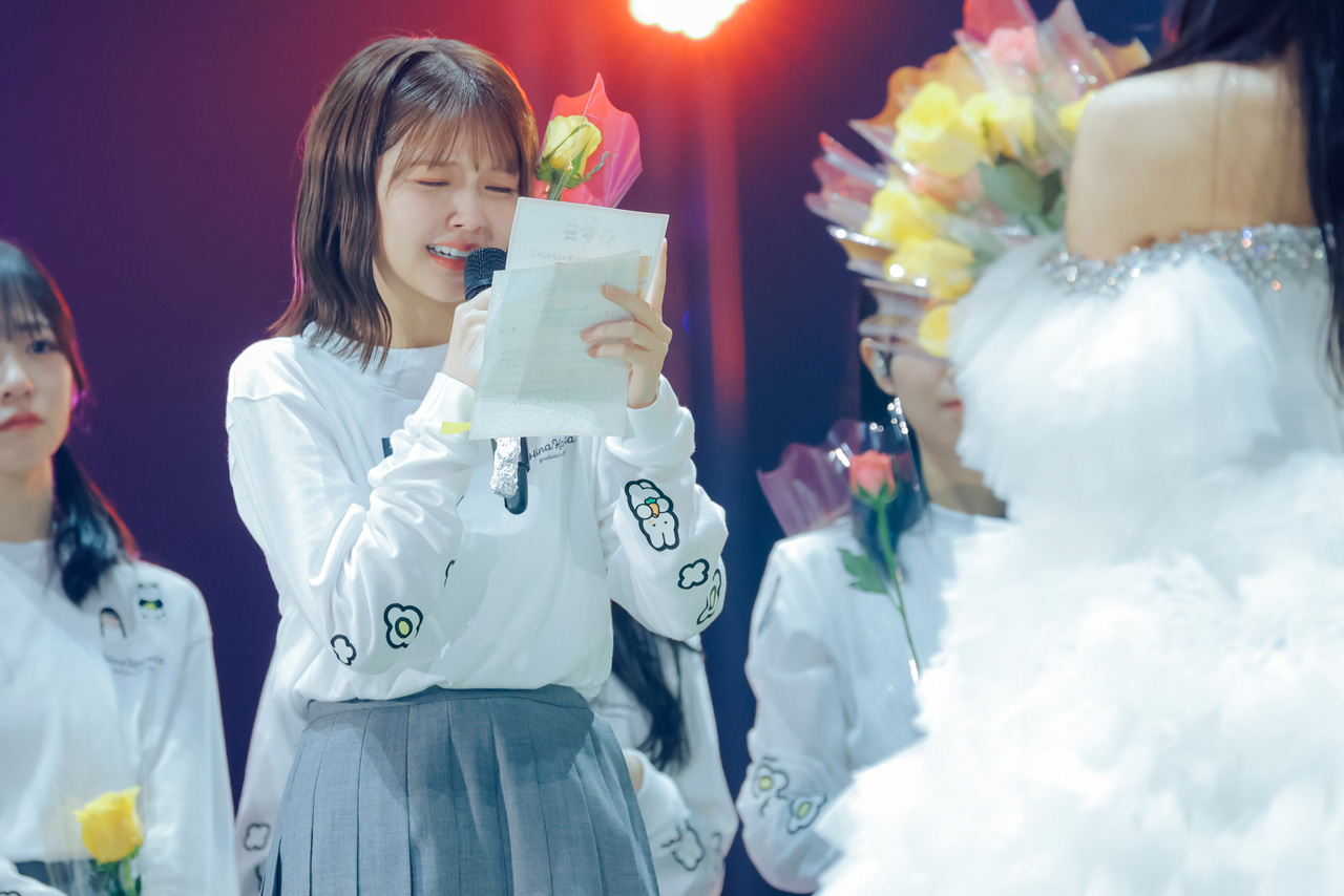 日向坂46・河田陽菜 卒業セレモニーで想いあふれる約10分スピーチ……「アイドル人生、楽しかったな」6