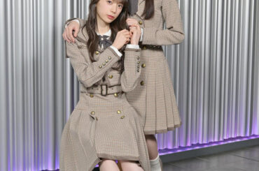 ダブルセンターを務める乃木坂46の矢田萌華（左）と瀬戸口心月（撮影・滝沢徹郎）