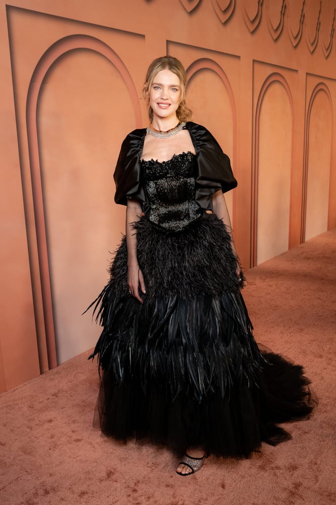 ドルチェ＆ガッバーナをまとったナタリア・ヴォディアノヴァ