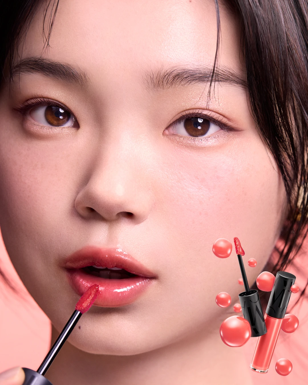 マキアージュ　リップグロウボム　古川琴音