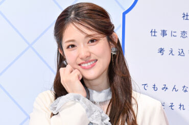 イベントに出席した松村沙友理【写真：ENCOUNT編集部】