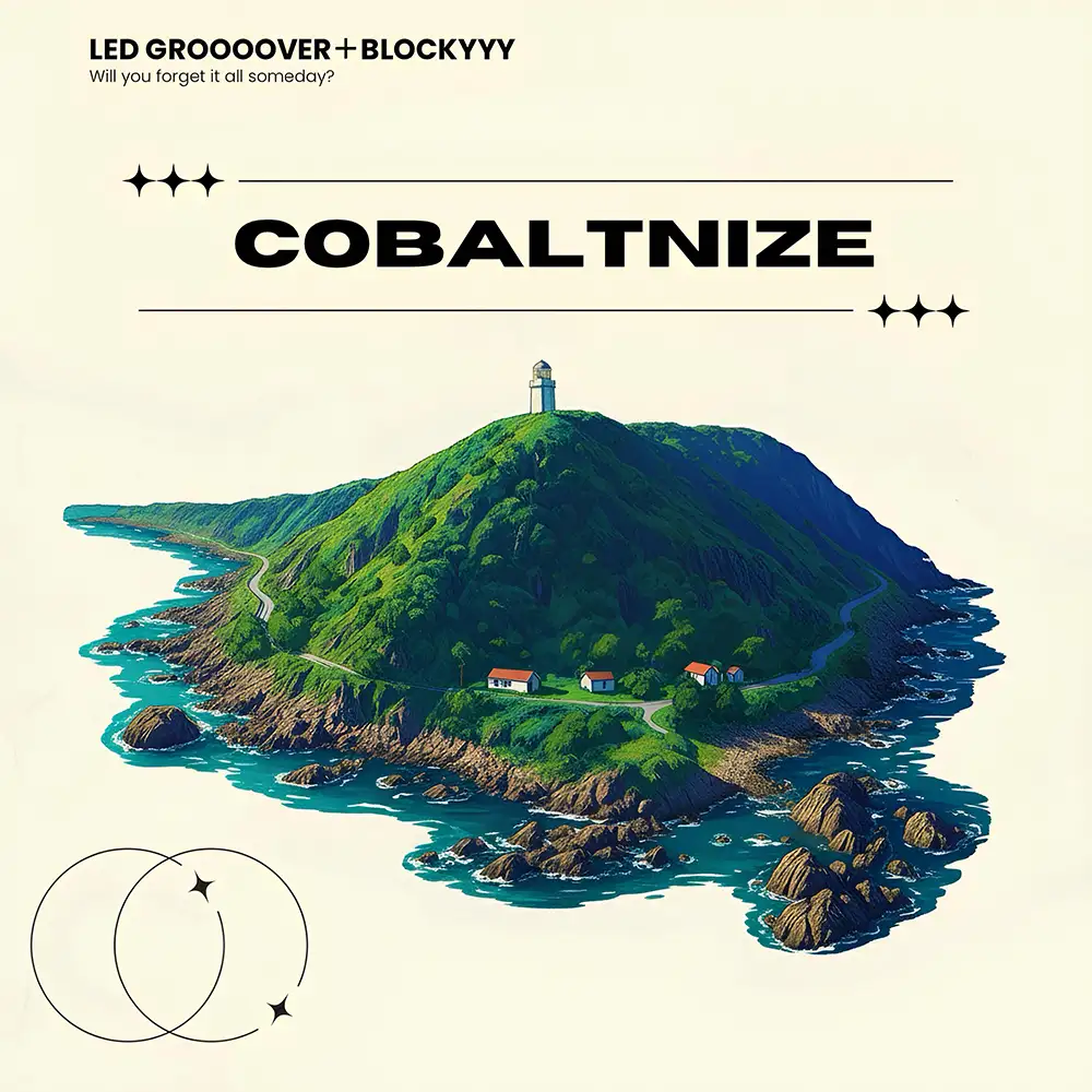「COB「COBALTNIZE」/ BLOCKYYY & Led grooooverALTNIZE」 / BLOCKYYY & Led grooooverアートワーク