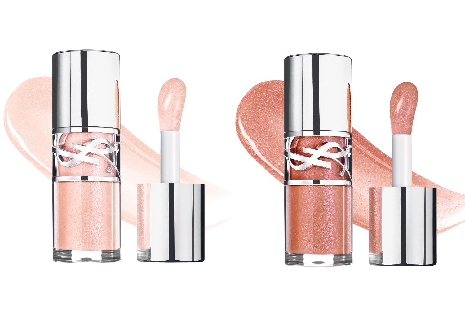 (左から)「YSL ラブシャイン グロスプランパー」10,12 各4,950円＜新色・復刻色＞