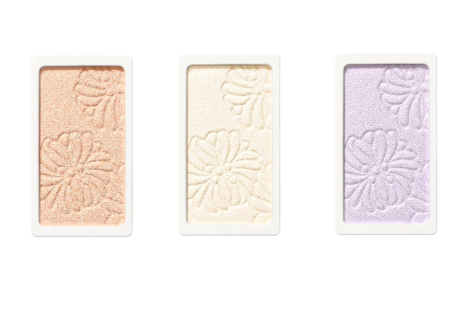 (左から)ポール ＆ ジョー フェイスカラー ハイライト 01,02,03 レフィル 各2,200円＜新製品＞※ケース別売り