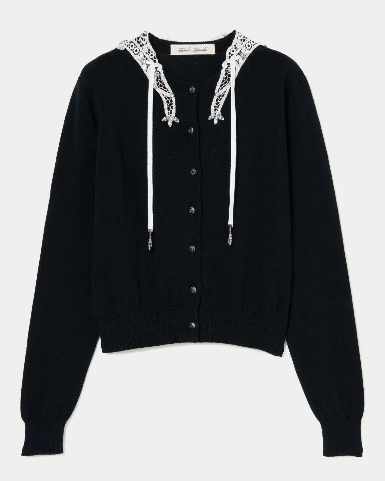 ミニセーラーカラービジューカーディガン 58,300円〈数量限定先行受注〉