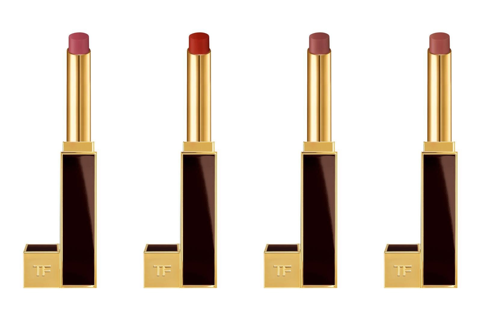 左から) 「リップ スティロ マット」03、16、100、110 各7,370円＜新製品＞