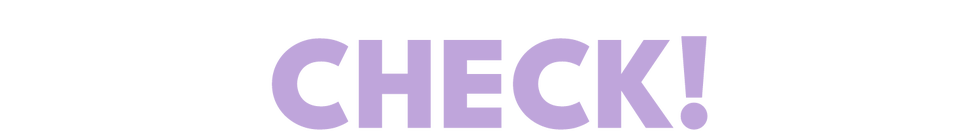 text graphic emphasizing the word check