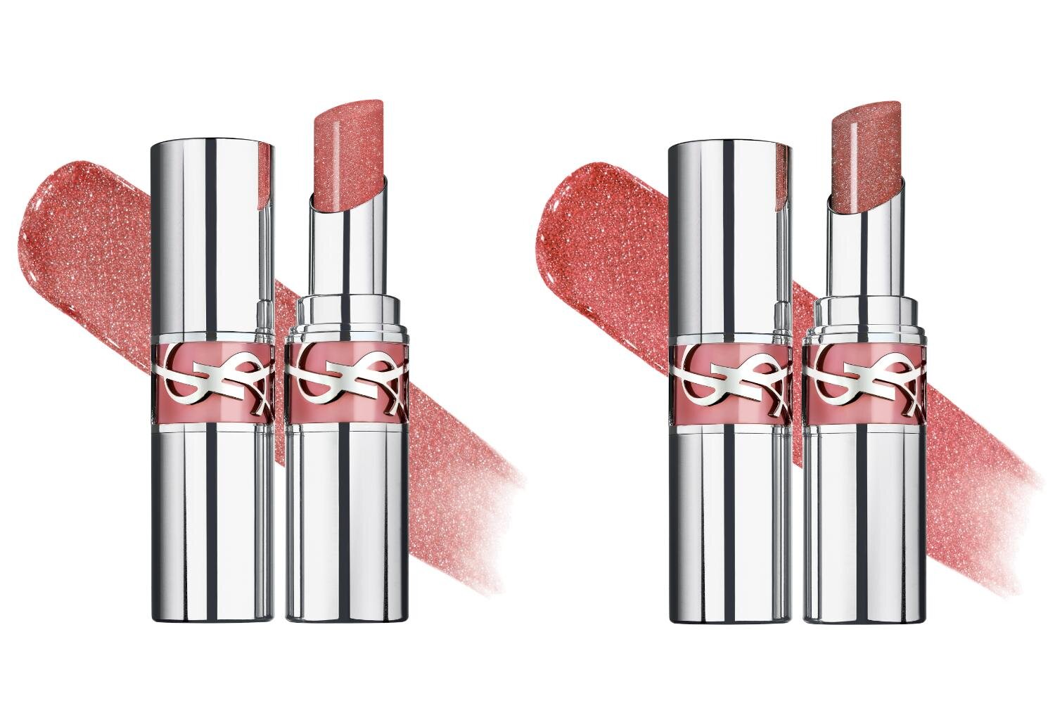 (左から)「YSL ラブシャイン リップスティック」10,215 各6,050円＜新色＞