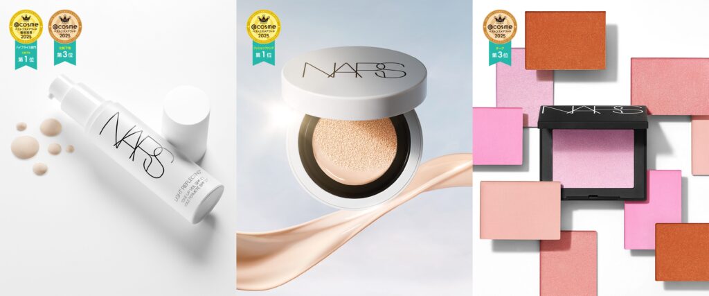 NARS 2025年下期ベストコスメ受賞最新情報:「ライトリフレクティング セラムクッションファンデーション」「ライトリフレクティング トーンアップヴェール」「ブラッシュ N」が複数のベスコスを受賞 NARS 2025年下期ベストコスメ受賞最新情報:「ライトリフレクティング セラムクッションファンデーション」「ライトリフレクティング トーンアップヴェール」「ブラッシュ N」が複数のベスコスを受賞