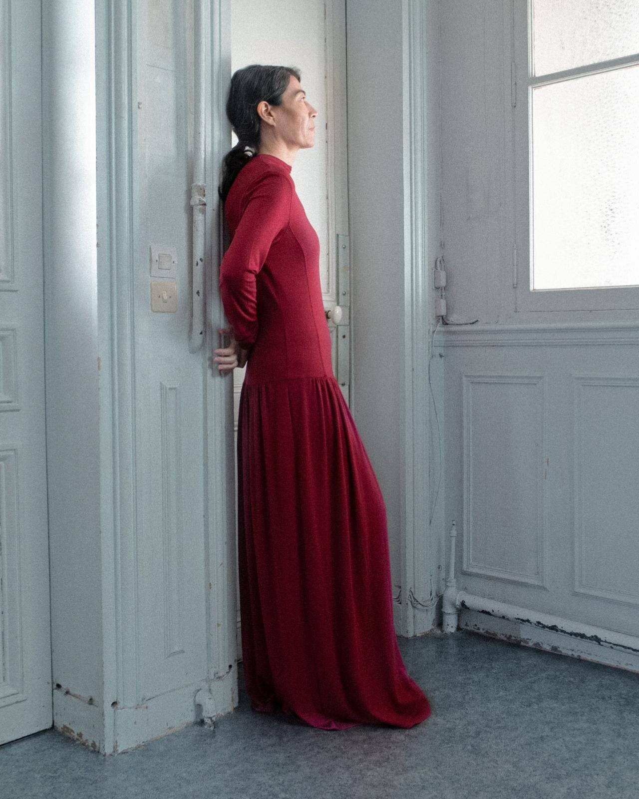 モックネック ジャージードレス 29,700円