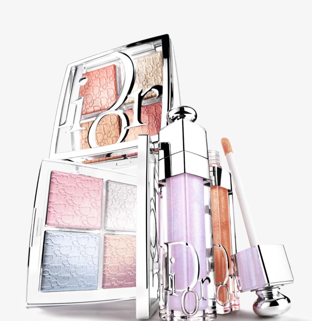 左から) バックステージ グロウ マキシマイザー パレット 002、003 各6,930円、 ディオール アディクト リップ マキシマイザー 110、111 各4,730円＜数量限定色＞