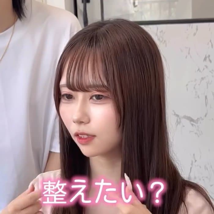 「もうちょい整えたい…?」と希望するロングヘア女性がイメチェンした姿が話題