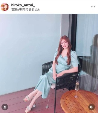安西ひろこさんのインスタグラム（＠hiroko_anzai_）より