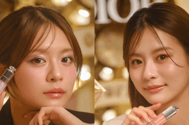 永瀬莉子が彩る、2つのホリデーリップ。“ディオール アディクト リップ マキシマイザー”新作で叶える、冬の表情