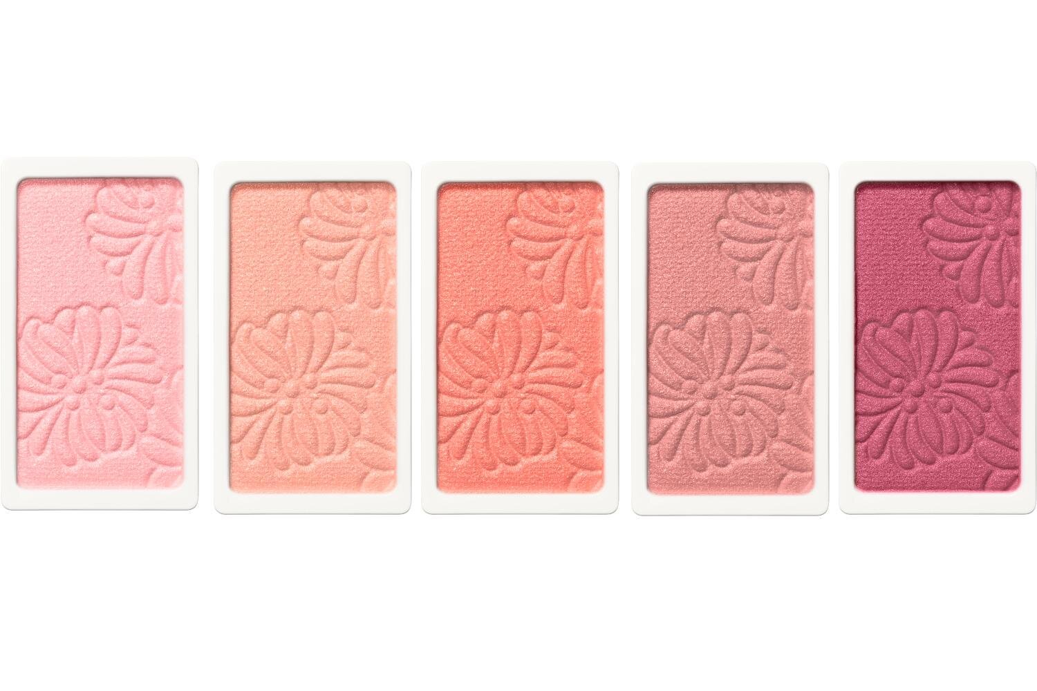 (左から)ポール ＆ ジョー フェイスカラー ブラッシュ 01,02,03,04,05 レフィル 各2,200円＜新製品＞※ケース別売り