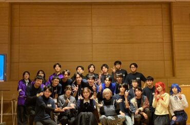 水野卓さんと長谷川育美さん 明治大学アニメ声優研究会トークイベントにて