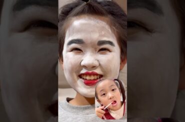 【復刻版？】兄妹であいーやコラボ。お兄ちゃんの白塗りヤバい？#makeup