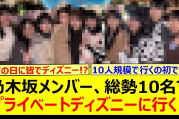 乃木坂メンバー、総勢10名でプライベートディズニーに行った模様!!【乃木坂46・愛宕心響・大越ひなの・小津玲奈・海邉朱莉・川端晃菜・鈴木佑捺・瀬戸口心月・長嶋凛桜・増田三莉音・森平麗心・矢田萌華・】
