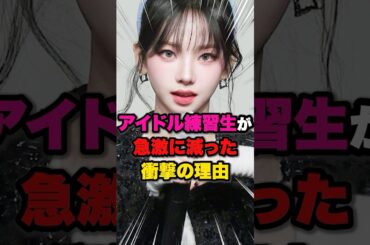 【リアル…】アイドル練習生が急激に減った衝撃の理由 #kpop #aespa #ive #lesserafim #newjeans #illit #twice