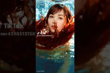 ＃比嘉愛未＃美人＃キレイ＃AI作成＃mermaid変身