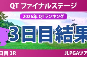 クォリファイングトーナメント ファイナルステージ 3日目 3R 結果