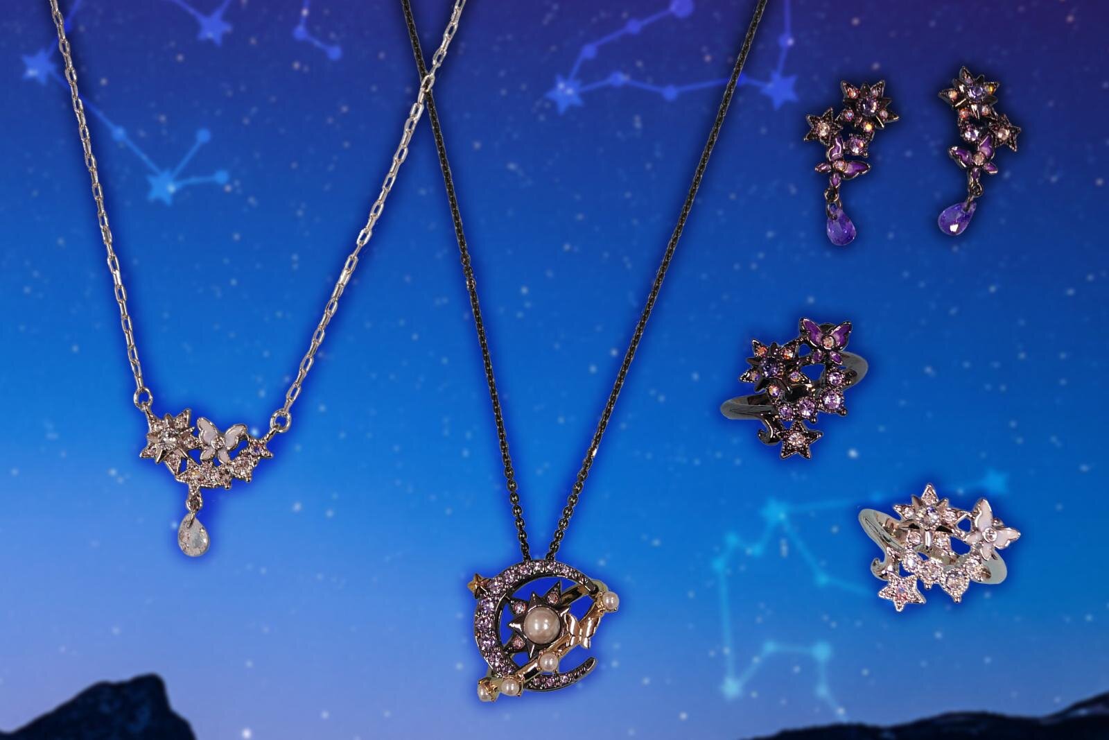 アナ スイ“カットガラスの星”きらめくアクセサリー、夜空の星と三日月に蝶が舞うネックレスなど – ファッションプレス アナ スイ“カットガラスの星”きらめくアクセサリー、夜空の星と三日月に蝶が舞うネックレスなど - ファッションプレス