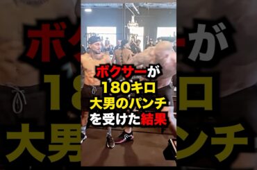 ボクサーが180キロ大男のパンチを受けた結果#格闘技 #ボクシング
