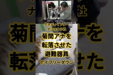 【ケネディ・インターナショナル社】菊間アナを転落させた避難器具『セイフリー・ダウン』 FIVEニャンズ🐾 #おすすめ #shorts