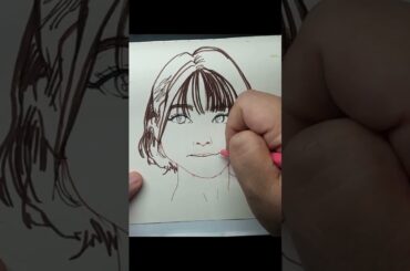 🎨 That bright pastel groove — sketching Ozawa Ari, voice of Pastel palettes' guitarist Hikawa Hina!