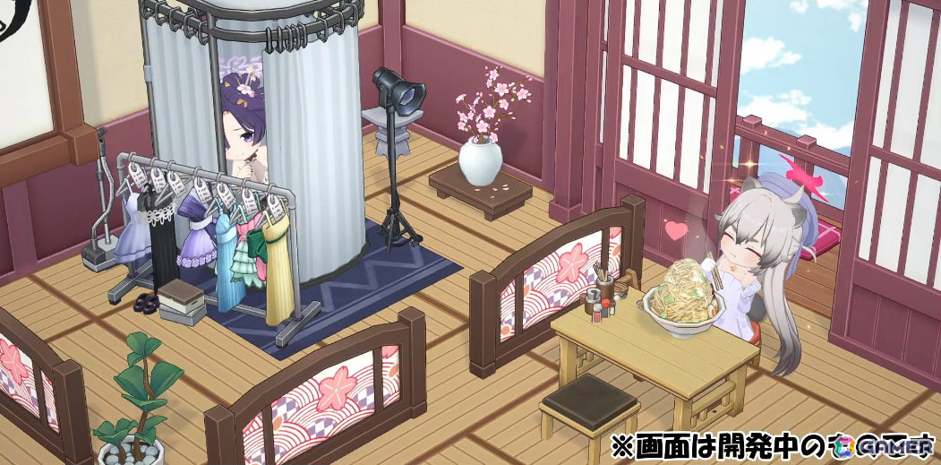 「ブルアカ」忍術研究部のイベント「不忍ノ道～ファッションショー警護任務！の巻～」が開催！他プレイヤーのカフェの家具配置をコピーできる機能も実装の画像