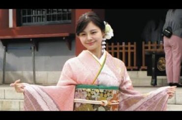 元NGT48本間日陽、故郷・村上市名産の鮭を思わせるサーモンピンク振り袖に「うれしい」日枝神社「はつもうでイメージキャラクター」就任