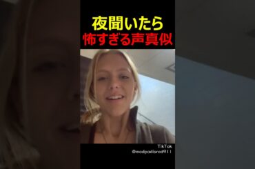 夜聞いたら怖すぎる声真似