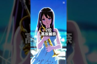 響けユーフォニアム演奏上手さランキング#shorts #anime #響けユーフォニアム #ランキング