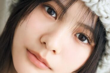 ＜櫻坂46中川智尋＞注目の美少女が冬の装いで魅せる！　吸い込まれそうな凛々しい瞳、自然体の笑顔