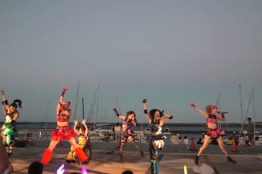 ＠２０２５年７月２５日@仮面女子@GO!!!＠熱海であそぼ！花火であそぼ！第２部@熱海海上花火大会2005夏@熱海親水公園イベント広場@19:05