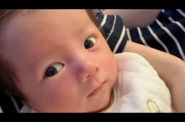 「お兄ちゃん大きい!」中川翔子 生後2ヵ月の双子の癒やしショット公開!“ウインク”姿やまん丸おめめで見つめる姿も「毎回かわいすぎ」