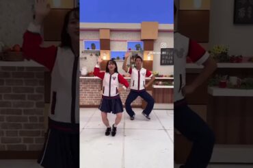 テレビ山梨の安福太郎アナウンサーと静岡放送の杉本真子アナウンサーが本気でジャンボリミッキーを踊りました！ #shorts #sbs #まこさお