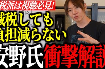 【衝撃の真実】消費税減税が逆効果!?安野氏が語る“知られざる落とし穴”