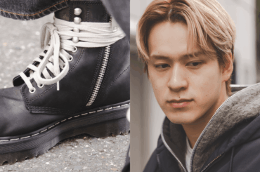 特別な「ドクターマーチン」でエッジをひと差し！ 暗めな服にも馴染む、やさしいハイトーンがポイント 【おしゃれな人の冬ヘアとファッションSNAP！】