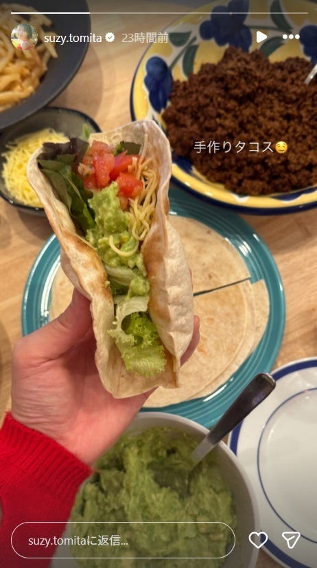 富田鈴花Instagramストーリーズより