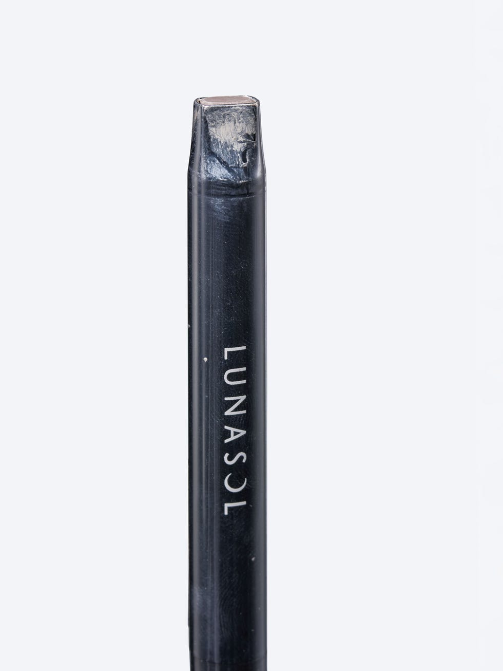 cosmetic pencil with a flat tip and brand name