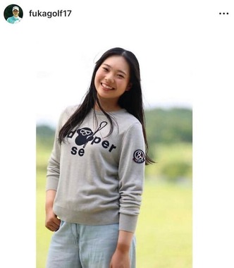 菅楓華さんのインスタグラム（＠fukagolf17）より