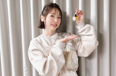 Hanazawa Kana with the PolKana Gassen Merch