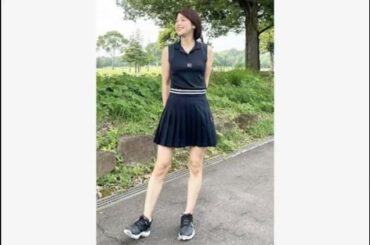 「いつも輝いてるよ」34歳・元アイドルが見せた“極ミニスカ”ゴルフウエア姿に視線集中！「ヘッドスピード上がってないですか？」