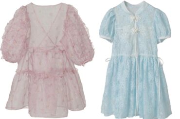 キャンディ ストリッパーの透け感ウェア、“白猫柄”チュールトップス＆チャイナ風レースシャツ - ファッションプレス