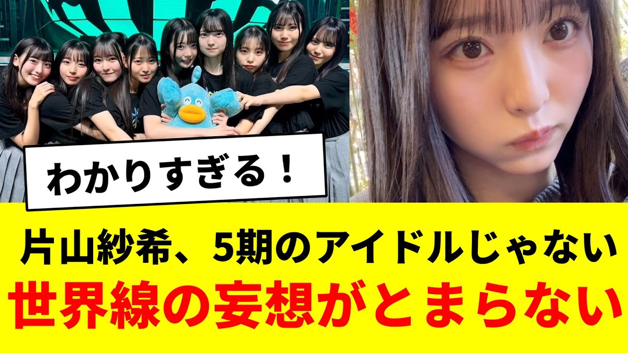 片山紗希、5期のアイドルじゃない世界戦の妄想がとまらない【日向坂46・日向坂で会いましょう】 片山紗希、5期のアイドルじゃない世界戦の妄想がとまらない【日向坂46・日向坂で会いましょう】