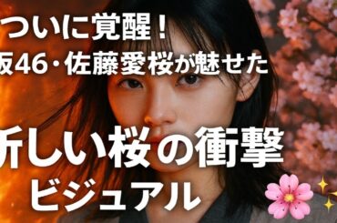 🔥ついに覚醒！櫻坂46・佐藤愛桜が魅せた“新しい桜”の衝撃ビジュアル🌸✨