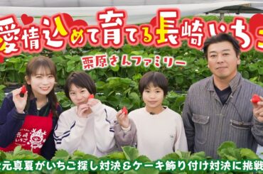 秋元真夏が長崎いちご「恋みのり」「ゆめのか」の産地へ！生産者さんご家族と「美味しいいちご探し」と「ケーキ飾り付け」で対決！？