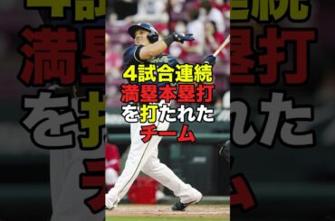 4試合連続満塁本塁打 #プロ野球 #npb #shorts