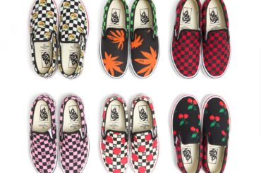 ヴァレンティノ ガラヴァーニ×Vansのスリッポン、“チェリー柄”やトロピカルリーフ柄など全6種 - ファッションプレス